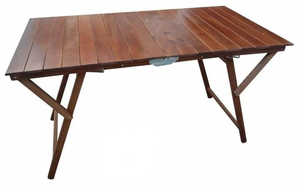 Table d'appoint pliante bois 140x70 cm Eventuality pour jardin et fête