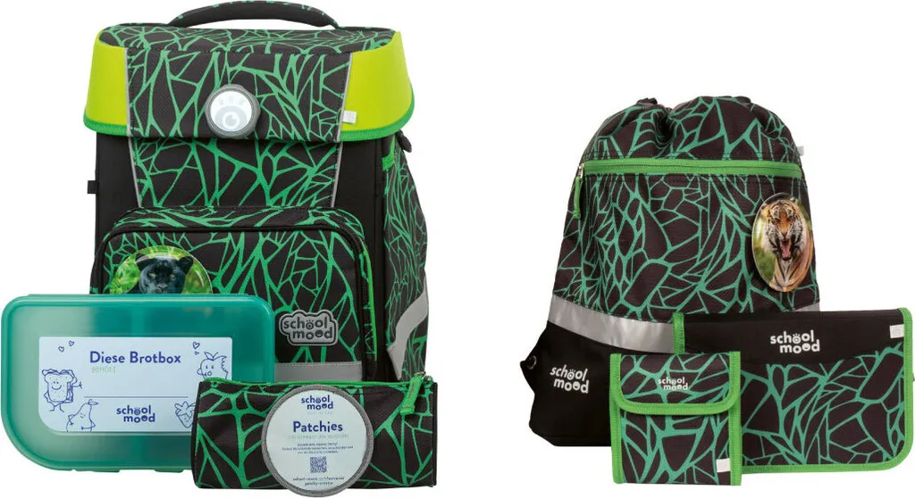 School-Mood Champion Maxx Linus Multicolore : Set Sac d'École 7 Pièces