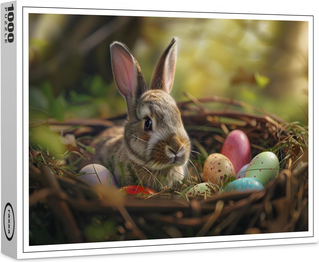 raxxa Premium-Puzzle "Osterhase Öhrchen", 1000 Teile