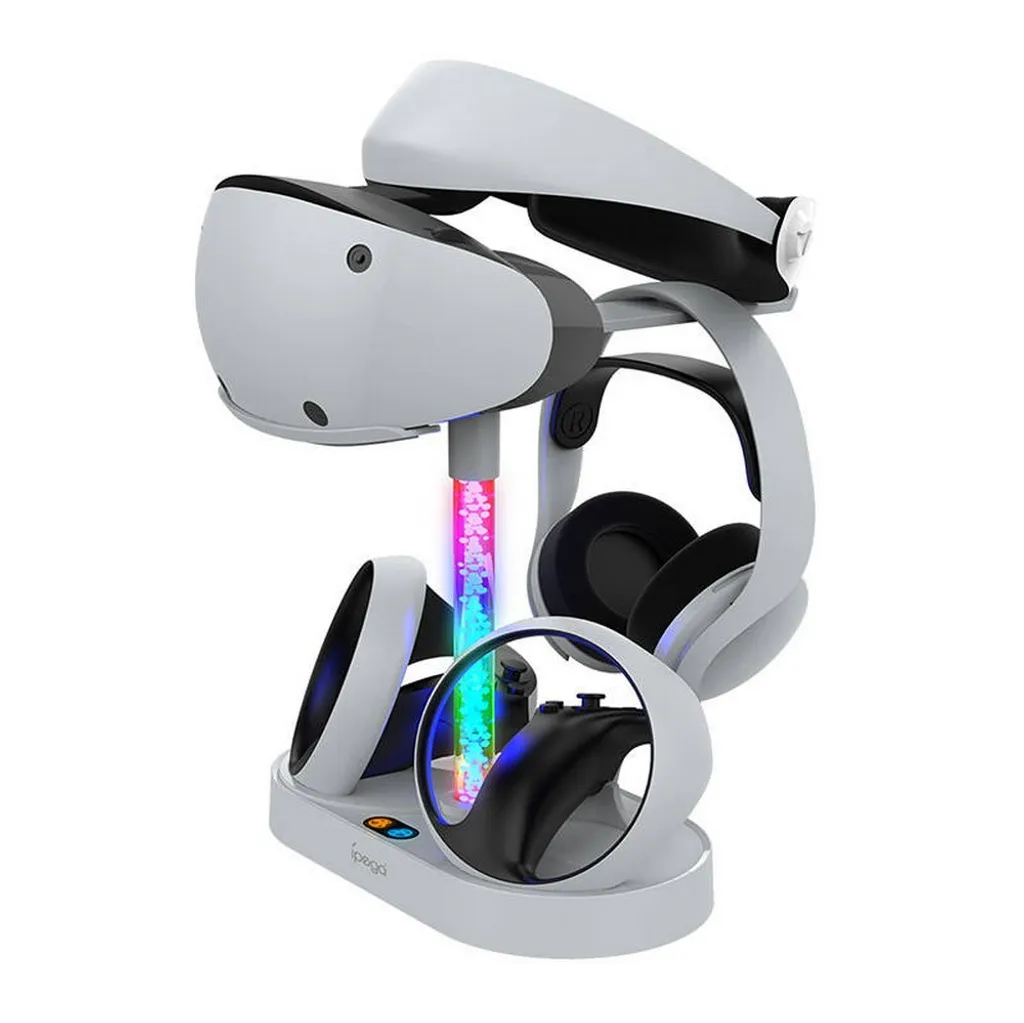 Station de Recharge Double pour Manettes PS VR2 - Support Blanc iPega