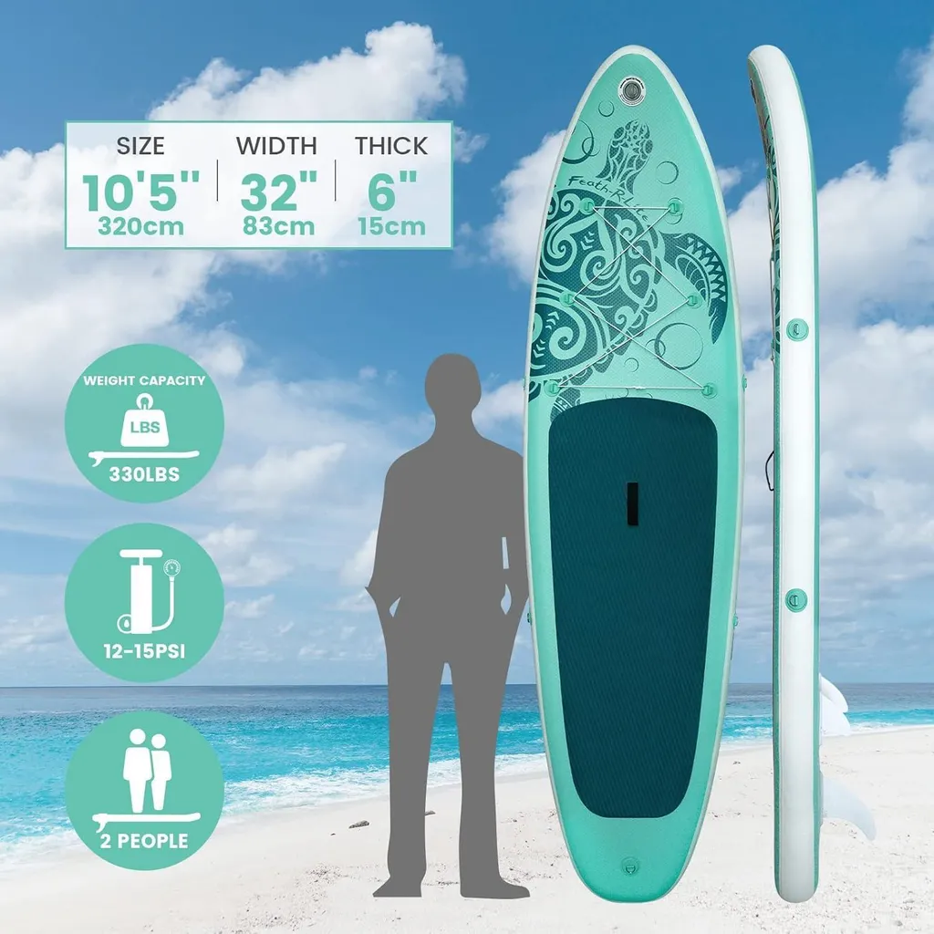Planche de paddle gonflable SUP polyvalente avec accessoires complets - 2