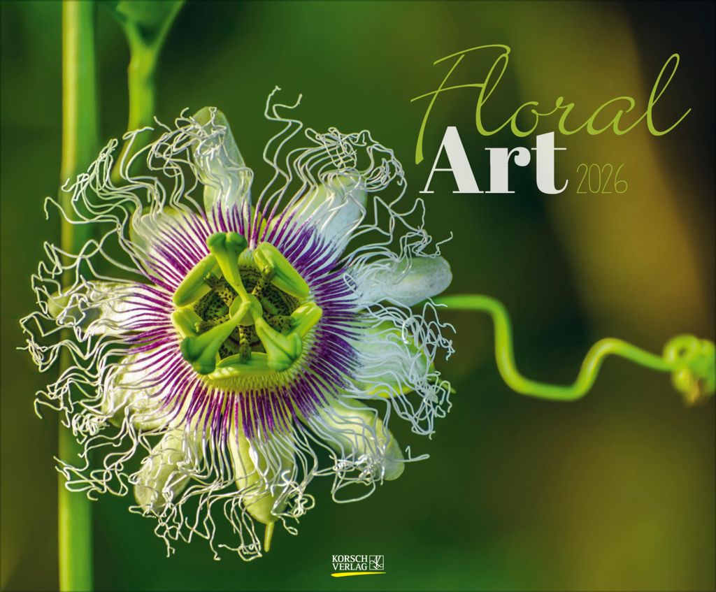 Wandkalender 2026 Floral Art Querformat 55x45,5cm, mit Produktbild 