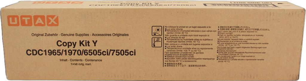 Utax 656510016 Toner Yellow 1T02K9AUT -A