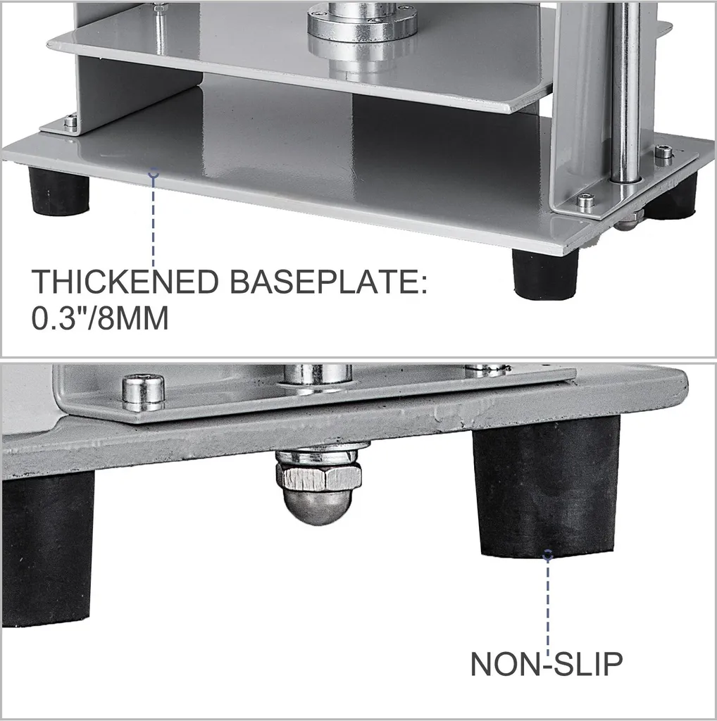 Presse à plat manuelle en acier de 10 cm pour format A4 de 305x220mm
