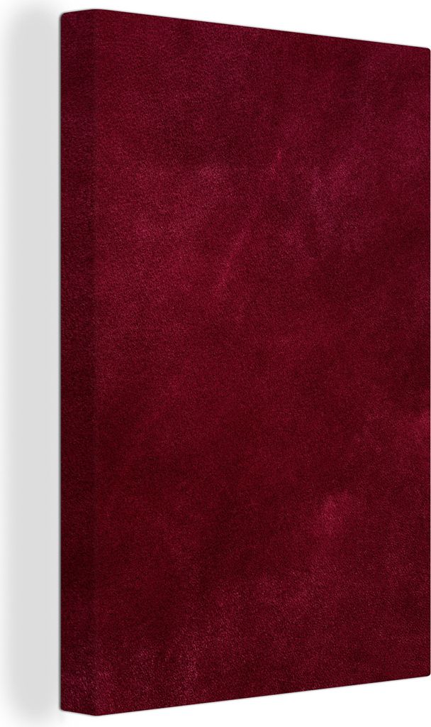OneMillionCanvasses - Leinwandbilder - 90x140 cm, Rot - Bordeaux - Abstrakt, Wandbilder Kunstdruck Wanddekoration - Wandschmucke - Schlafzimmer