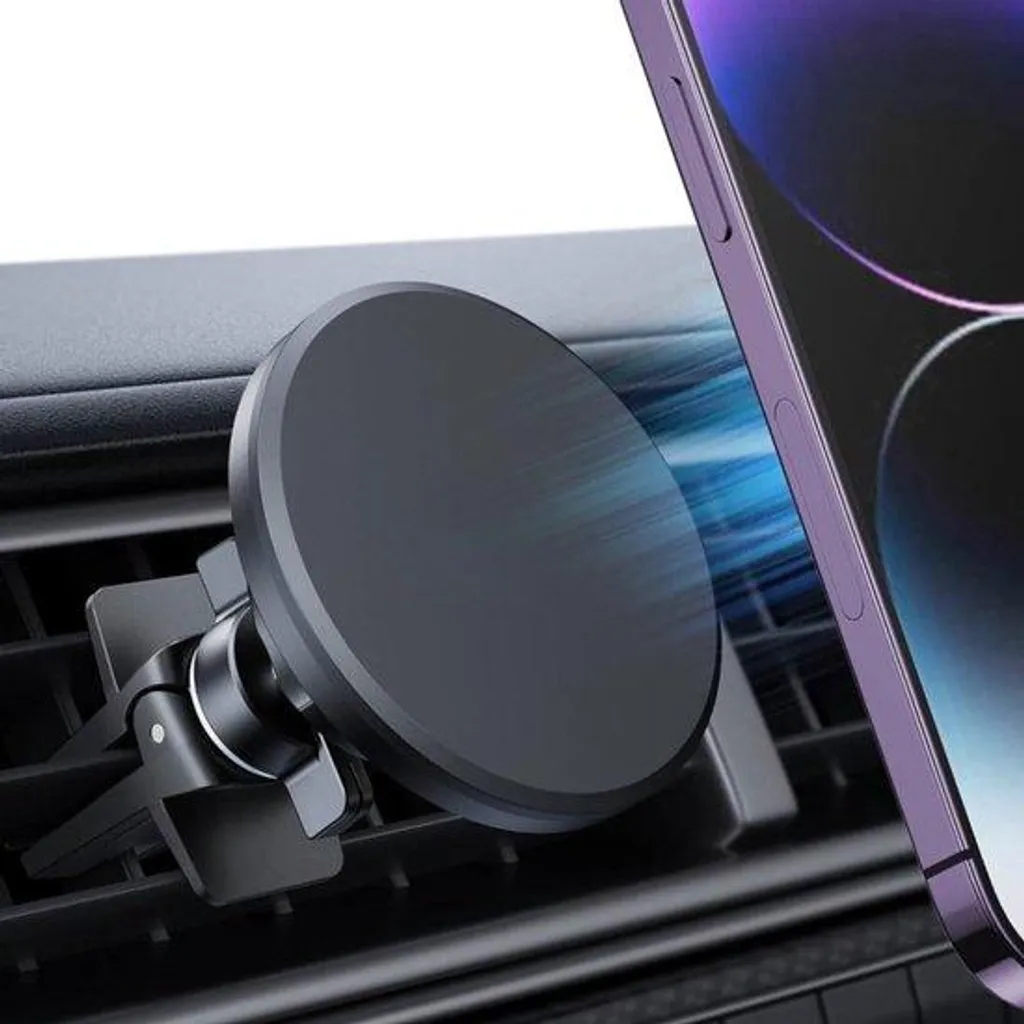 Support voiture magnétique iPhone anti-chute pour grille d'aération 360°