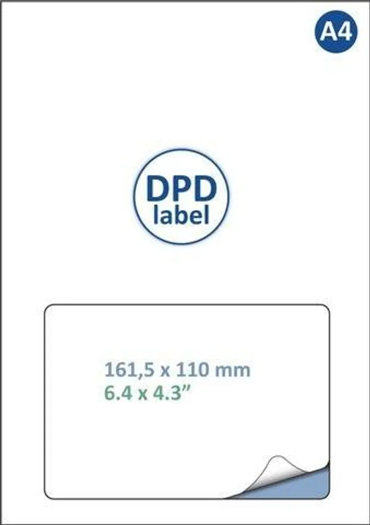 Étiquette DPD Anti-Bourrage A4 - Solution de Retour Colis 1000 Feuilles