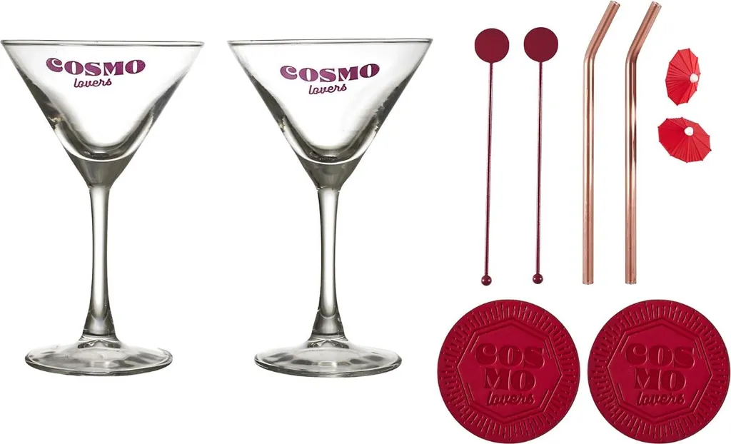 HowHomely Set Cocktail 10 Pz | Accessori Cosmopolitan Lavabili e Riutilizzabili - 4