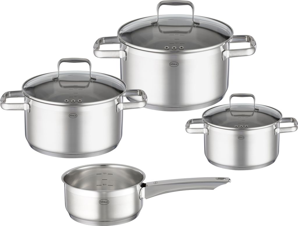 Rösle CHARM Edelstahl Topf-Set 4-tlg. Produktbild 