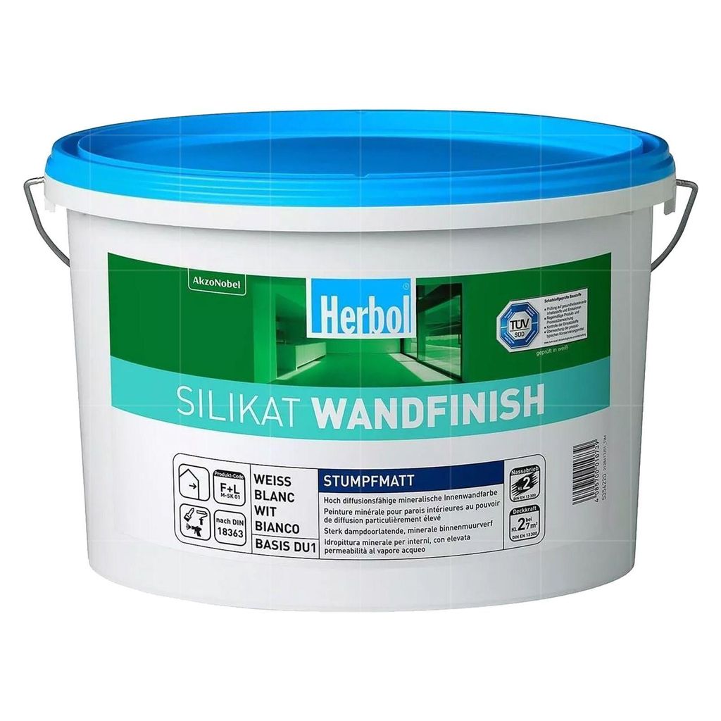 Herbol Silikat Wandfinish - 12.5 Ltr Weiss Produktbild 