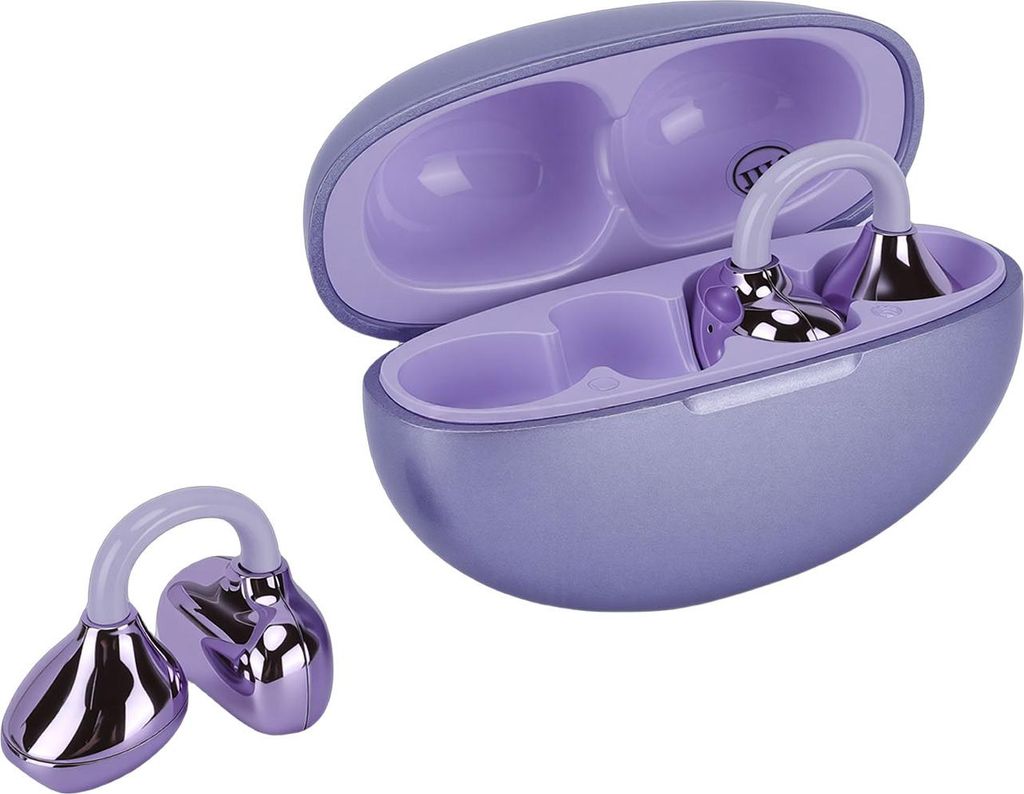 Clamp On Earbuds Open Back Wireless Bluetooth 5.49 Kopfhörer mit Mikrofon 80 Stunden Spielzeit ENC-Geräuschunterdrückung IPX5 wasserdicht Sport-...