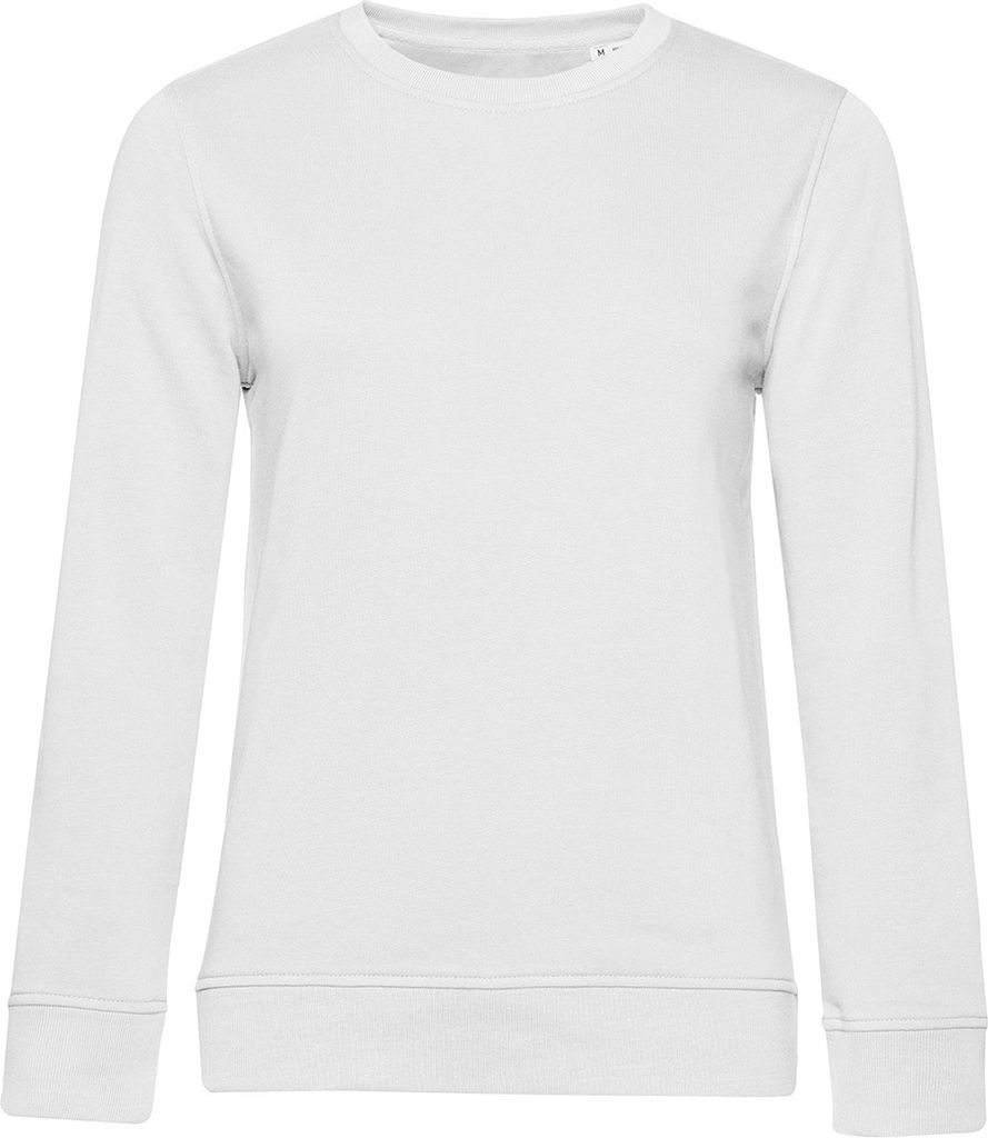 B&C Damen Sweatshirt, aus Baumwolle BC4721 (XS) (Weiß)