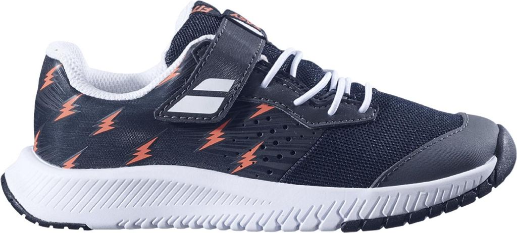 Babolat Pulsion All Court Kid Tennis Tennisschuhe Sportschuhe Kinderschuhe schwarz/weiß/orange 32S23886-2001, Schuhgröße:29 EU