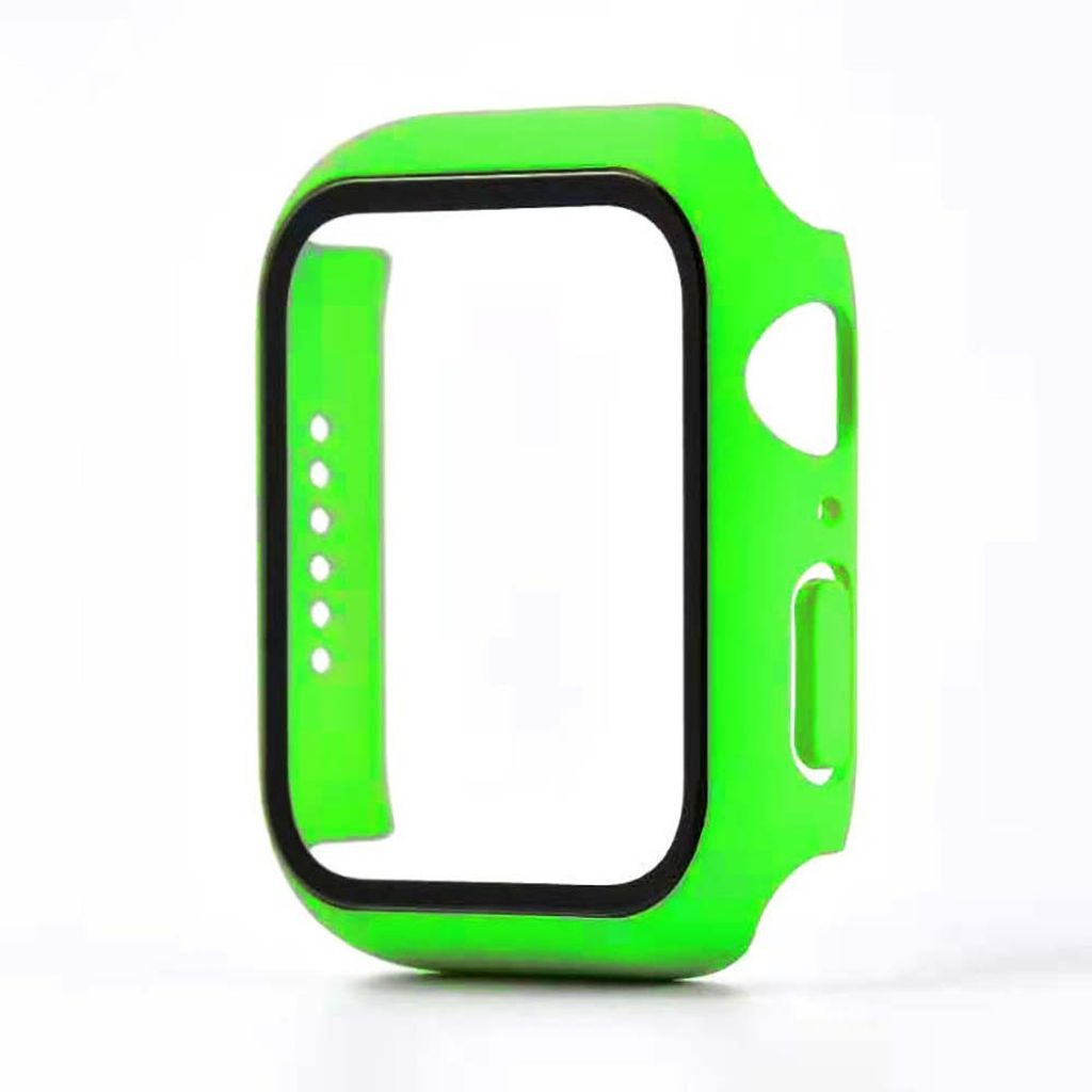 Smartphonica Gehäuse mit Glasbildschirmschutz für Apple Watch 41mm - Grün