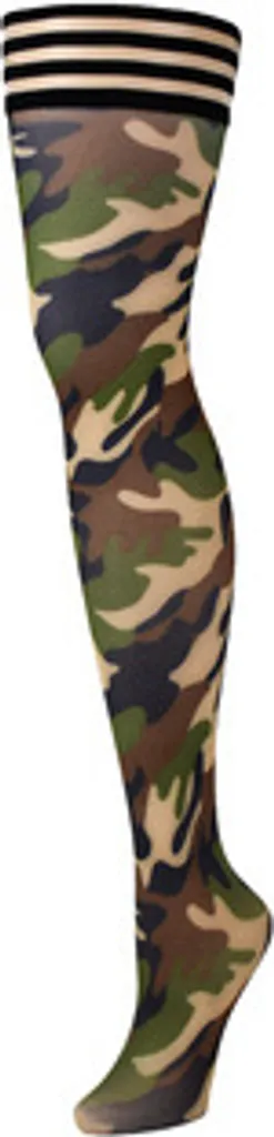 Collezione Alex B: Stivali Alti Coscia Camouflage - Edizione Limitata