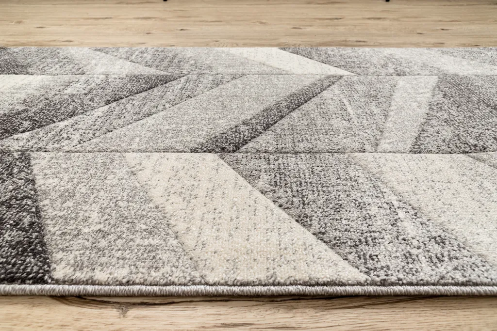 Tapis antidérapant gris 70x130 cm FEEL Fish Bone pour sol glissant - 4
