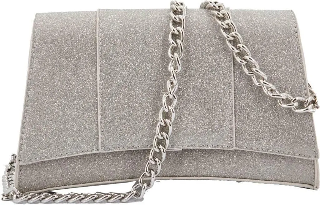 Pochette de Soirée Argentée Glitters Menbur pour Mariages et Cocktails