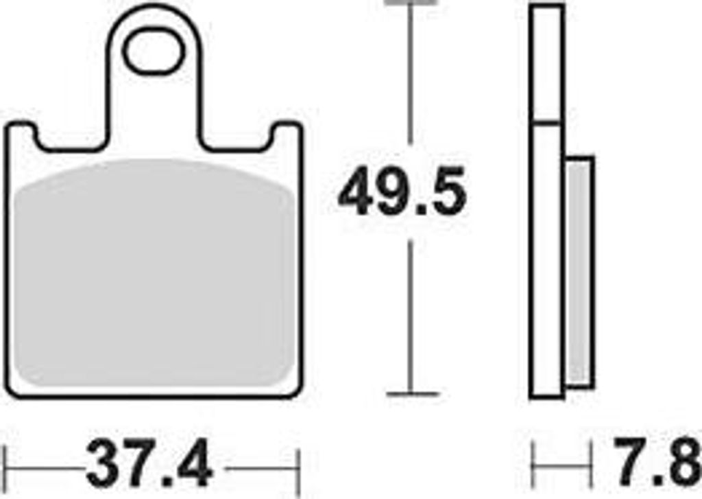 TRW Bremsbeläge MCB 789 Bremsbelag MCB 789 TRQ Sin. Metallrennen
