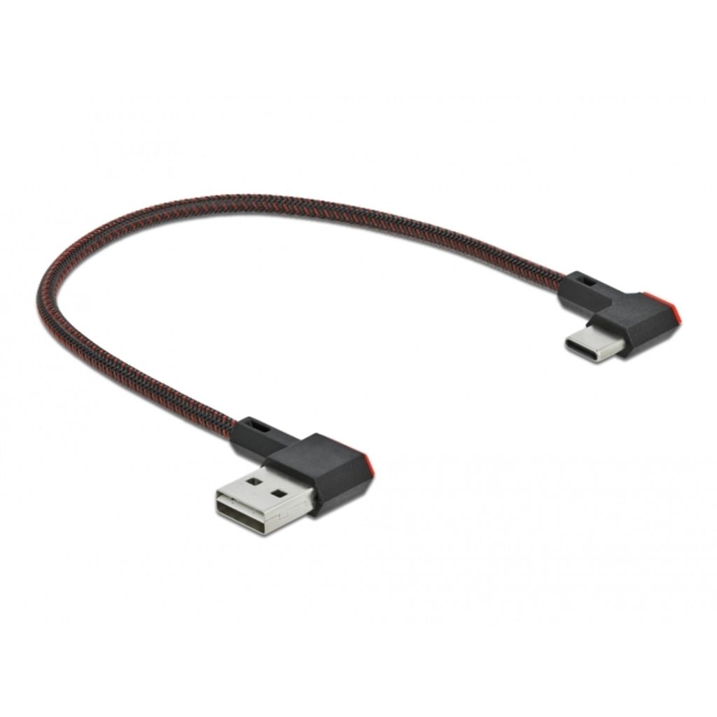 Delock Easy - USB-Kabel - USB (M) links/rechts abgewinkelt, Produktbild 