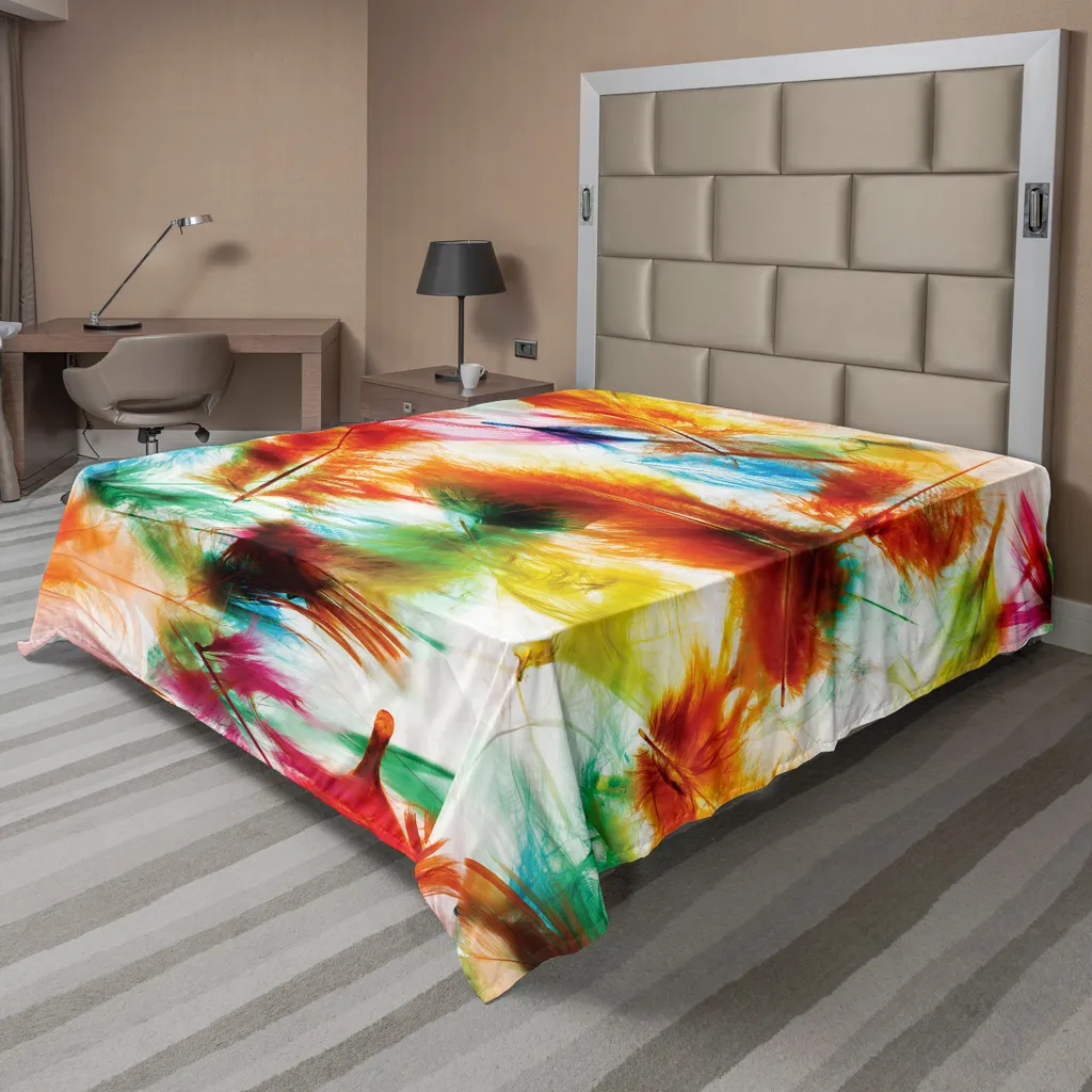 ABAKUHAUS Lenzuolo Matrimoniale Piume 266x260cm - Microfibra di Qualità