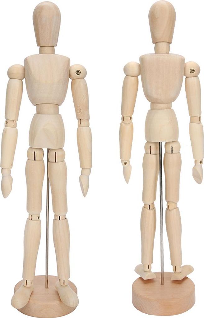 Hölzerne menschliche Figur Modell Spielzeug Bewegliche Gliedmaßen Puppe Kunst Skizze Modelle Home Decoration