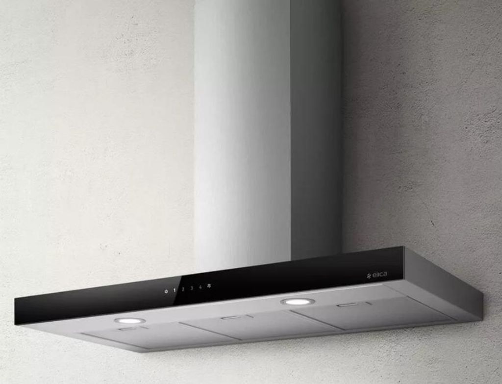 Hotte décorative inclinée 60cm 581m3/h noir - Elica - Image du produit 