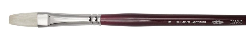 Pinsel " BRISTLE " Künstler - Borsten / Flachpinsel , Langhaar - Größe 6 -