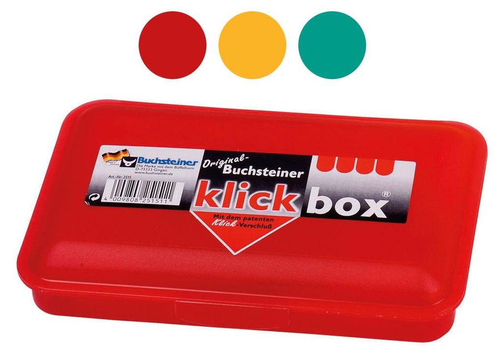 Buchsteiner Klickbox 20x13x4,0cm (Farbe zufällig, 1 Stück) Produktbild 