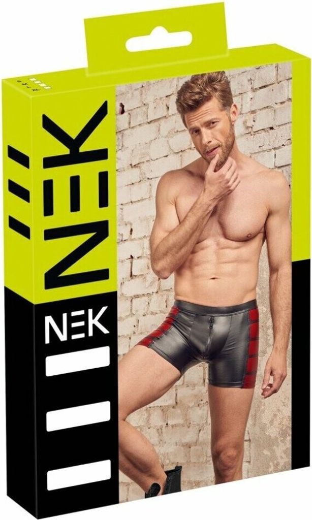 Herenbroek, zwart/rood, maat L Productafbeelding 