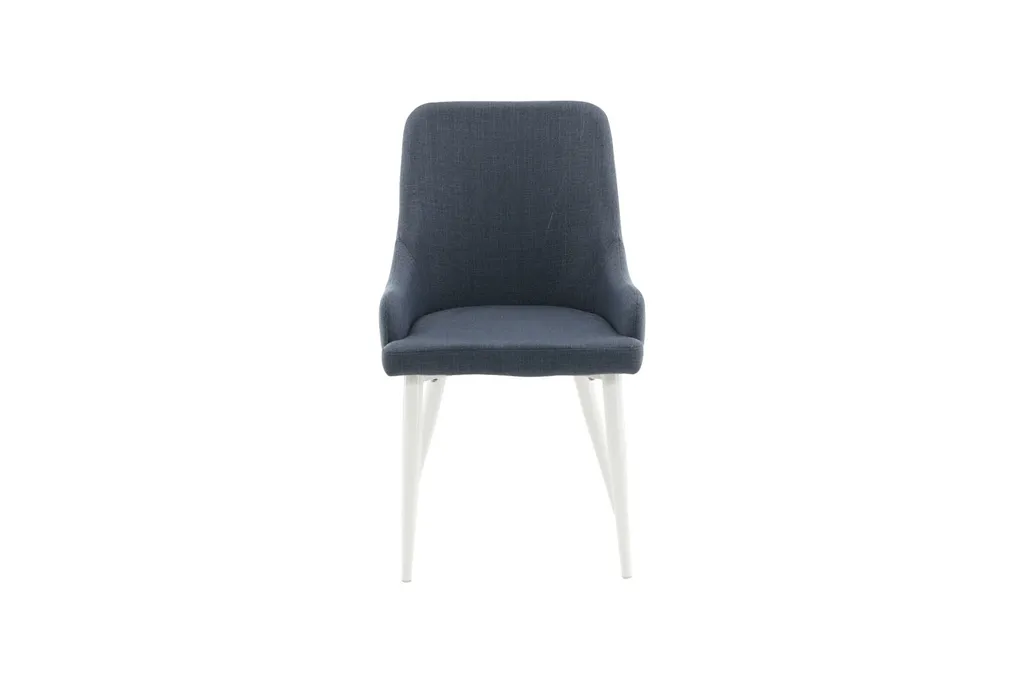 Chaise de repas Plaza bleu/blanc - Lot de chaises pour cuisine moderne