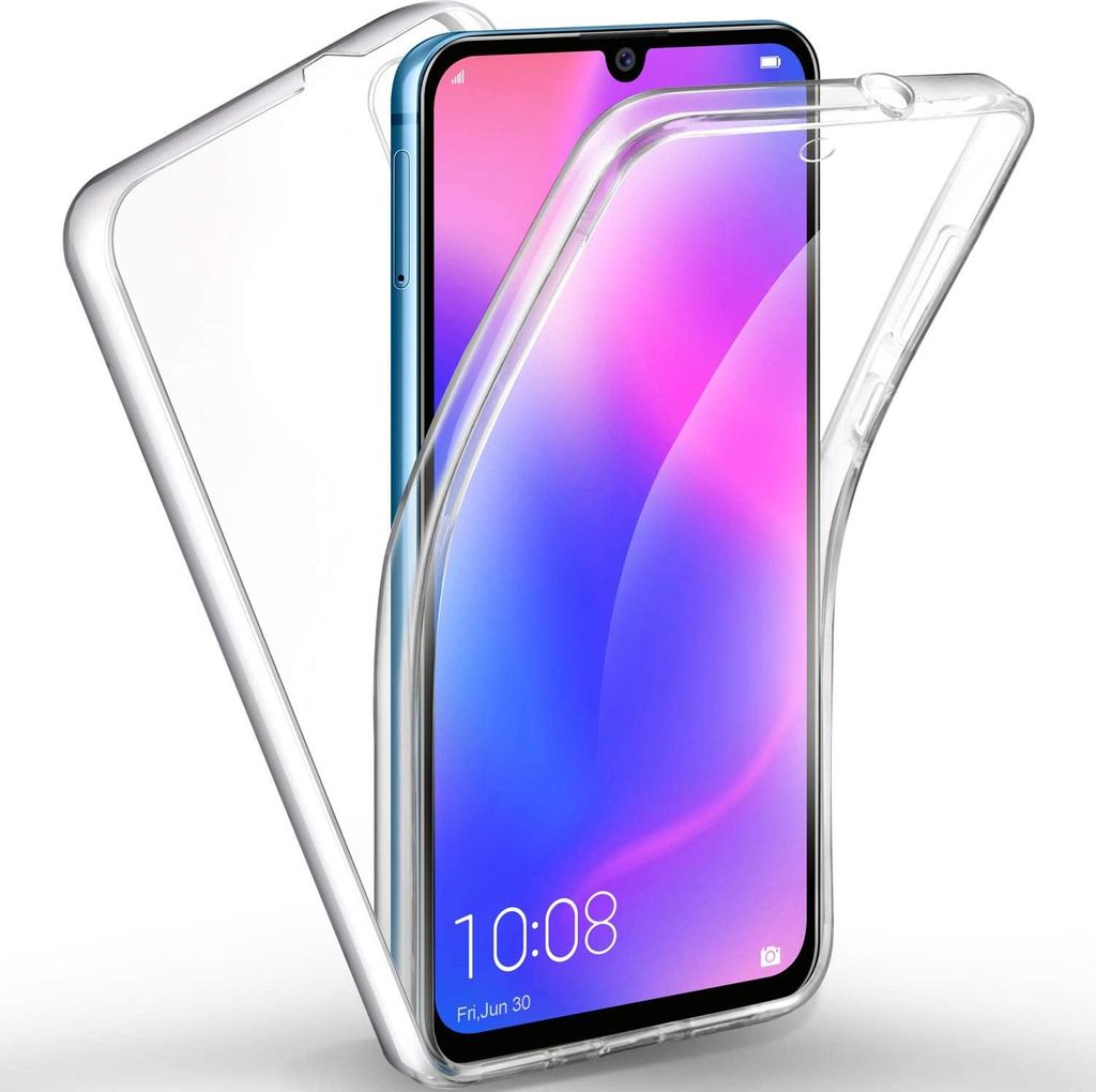 Huawei P30 Full Cover Silikon 6,1" TPU 360° Transparent Produktbild 