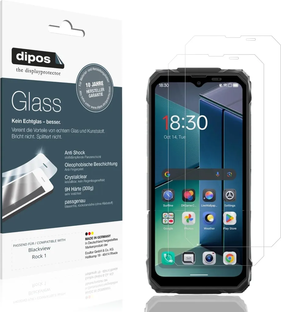 Pellicola Blackview Rock 1 2x Vetro Flessibile 9H dipos - Best Buy
