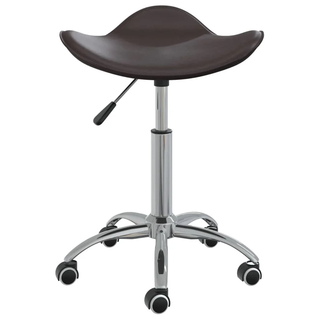 SYFAX Sedia da Ufficio Marrone in Pelle Finta - Comfort Executive Top