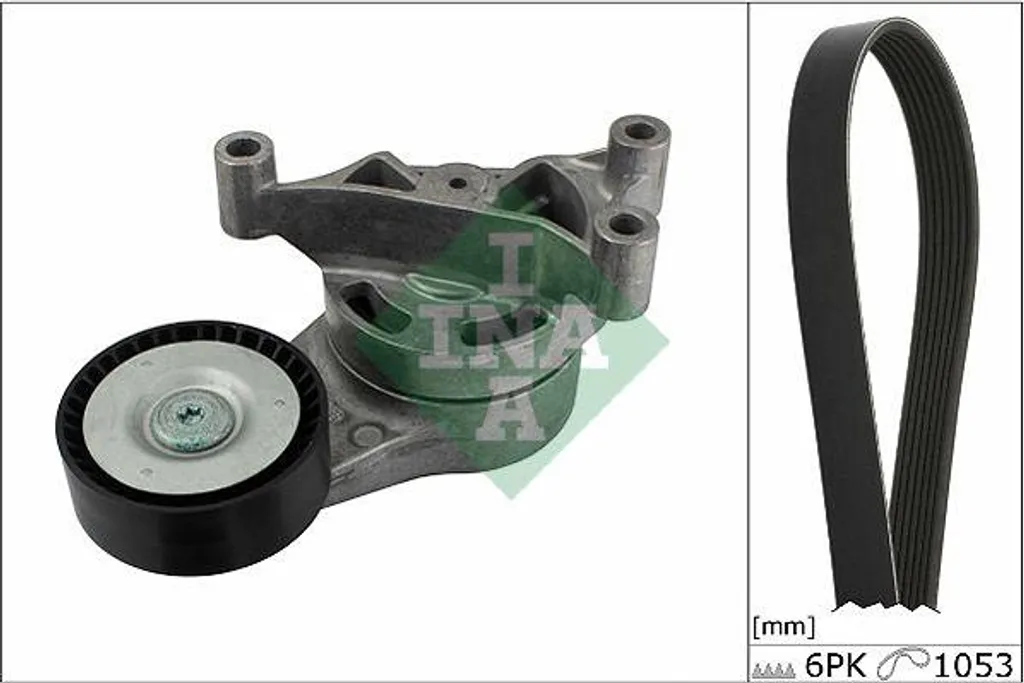 Kit courroie INA 529 0052 10 robuste compatible Audi TT et Scirocco