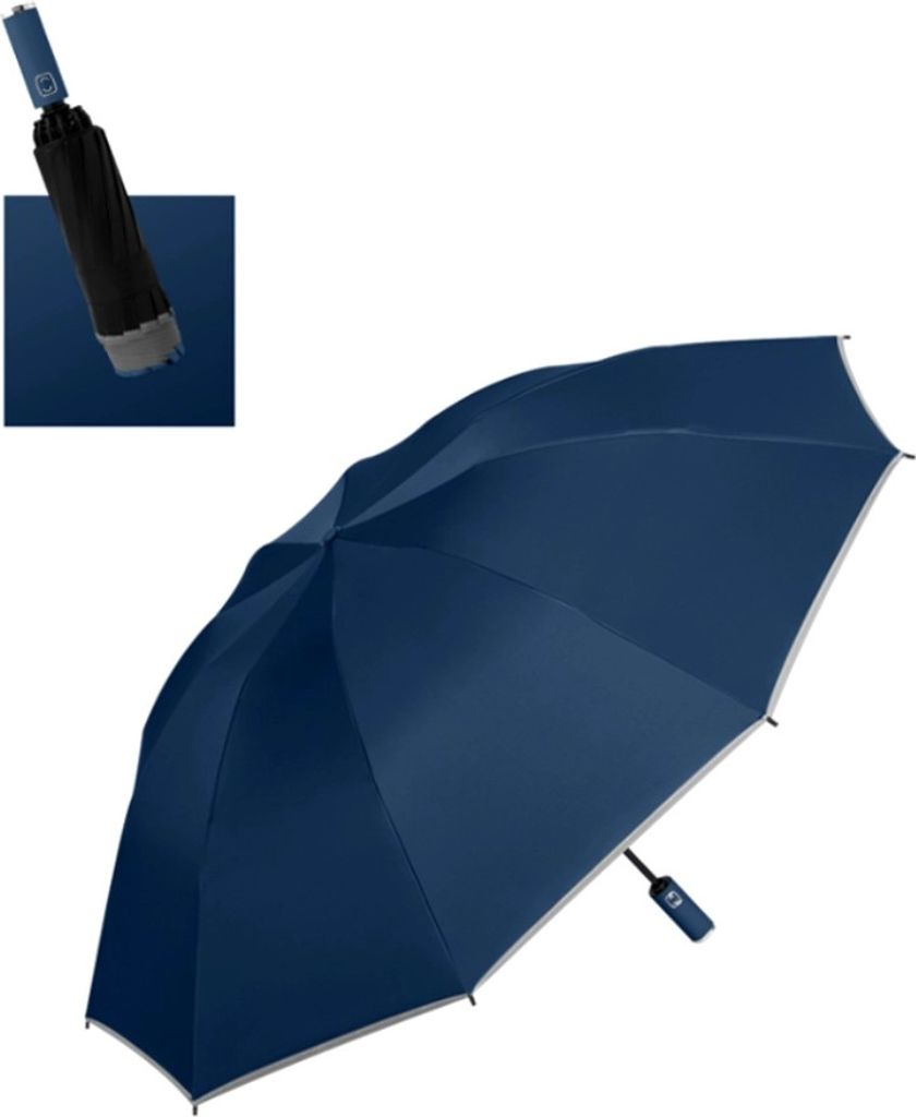 Automatický Skládací Deštník s Reflexním Pruhem a ANTI-UV Obrázek produktu 