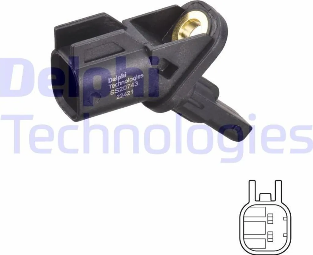 Sensore ABS Delphi SS20743 Ford Focus C-Max Transit Kuga | Ricambio OE 1690865