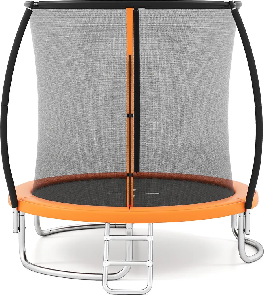 Trampoline extérieur Ø244cm cadre métallique et filet haute sécurité