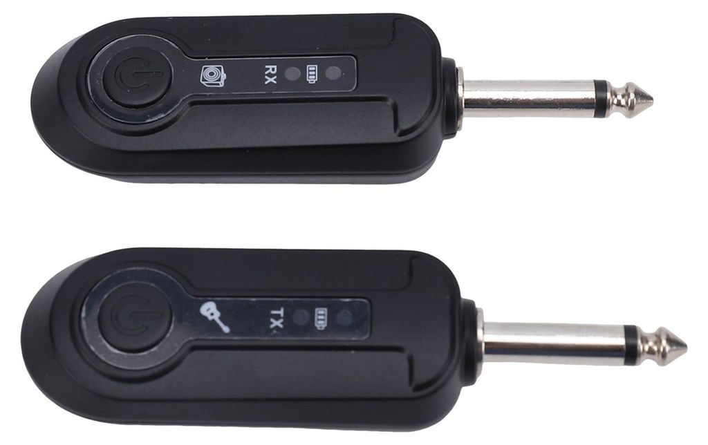 Drahtlose Sende- und Empfangsgeräte für E-Gitarre, Bass und Keyboard – 6,5-mm-Stecker – Drahtloses Übertragungssystem – Reichweite 80–15...