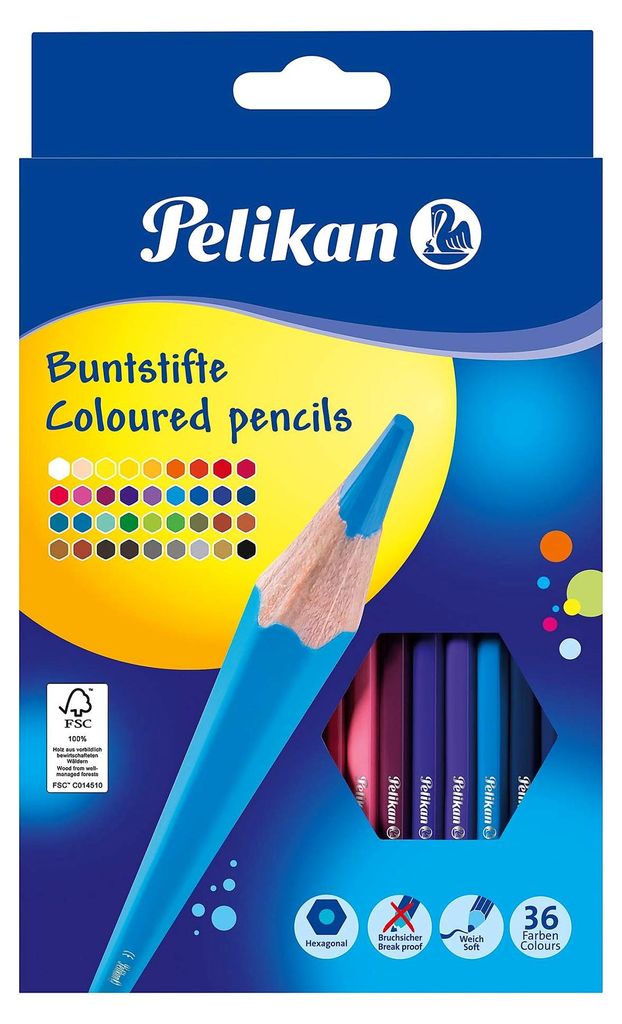 Pelikan Buntstifte dünn BS36LN Standard 36 Stück Produktbild 