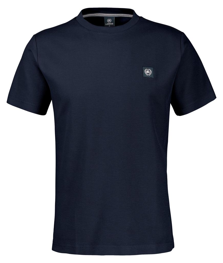 LERROS Herren T-Shirt Rundhals mit Waffelstruktur | 8006