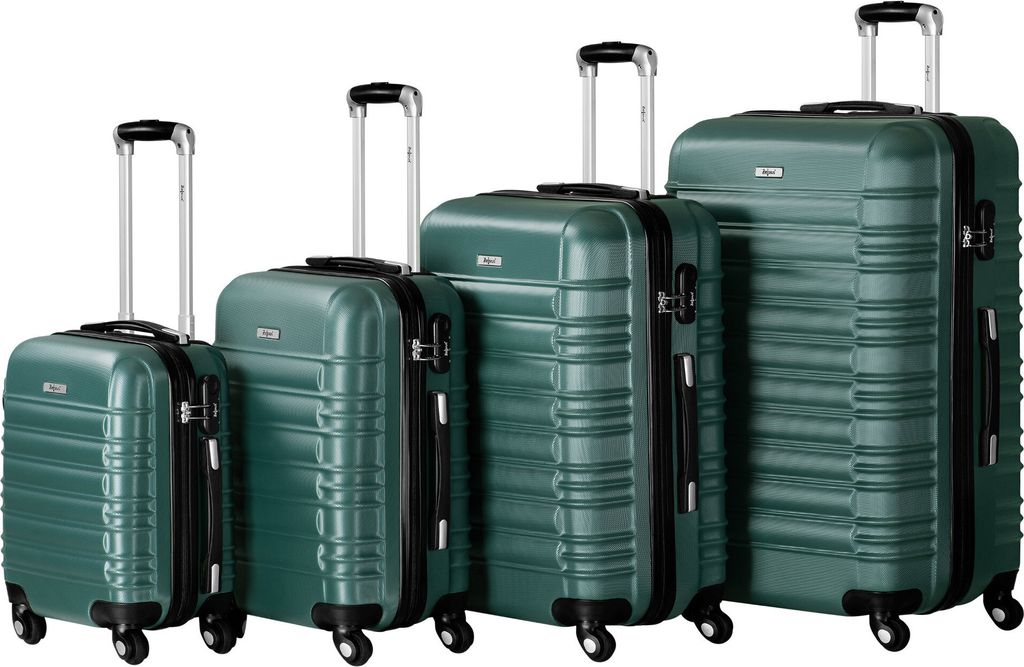Set di valigie Zelsius 4 pezzi, verde petrolio, valigia da Immagine del prodotto 