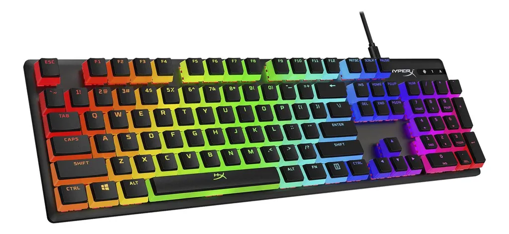 Set de touches HyperX Pudding PBT noir double injection haute résistance - 2