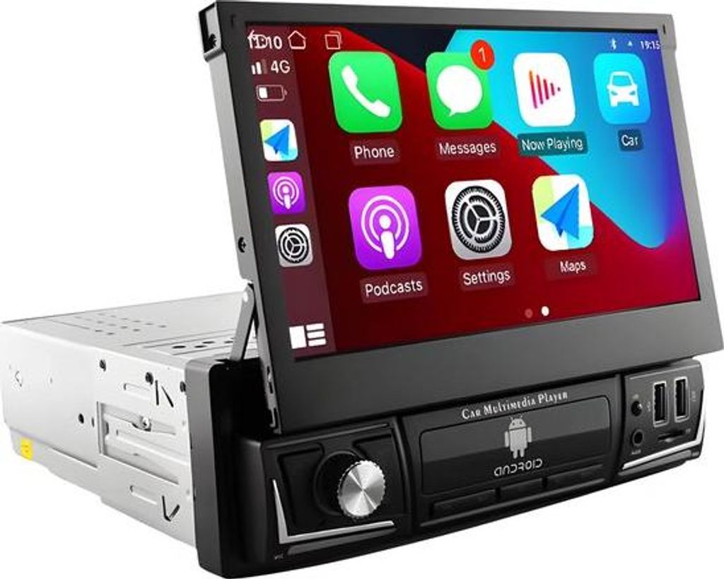 Autoradio mit Bluetooth, CarPlay, universeller Kompatibilität mit Apple und Android, Stereoanlage, Navigation, 7-Zoll-Navigationssystem
