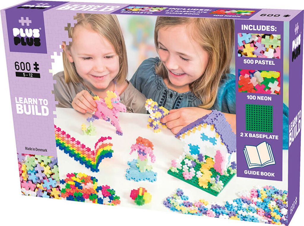 Più 600 blocchi di costruzione creativi a pastello Immagine del prodotto 