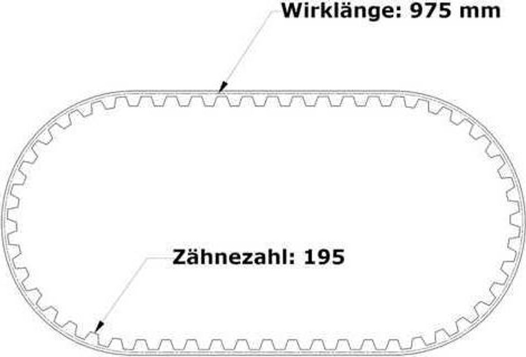 PU Zahnriemen 975-AT5-300