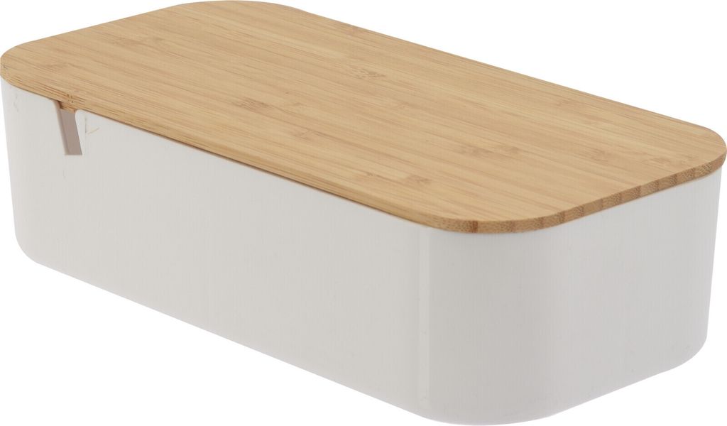 Bathroom Solutions Schminkspiegel | Kosmetikspiegel | Organizer mit 3-Fach-Aubewahrungsbehälter für Kosmetika Schmuck Kleingegenstände