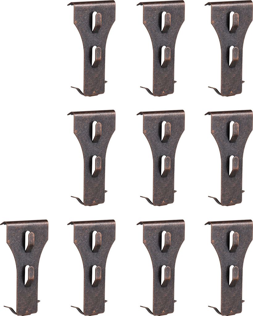 10er Set Ziegelhaken Clips – Ohne Bohren, für 60–70 mm hohe Ziegel, Outdoor Haken für Deko, Feste & Geburtstage