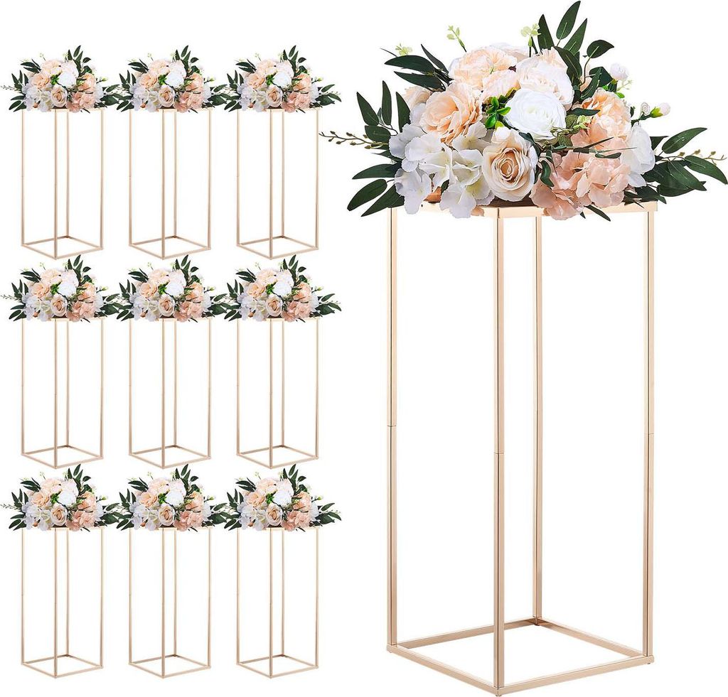 SucceBuy stojak na kwiaty ślubne 250x250x600mm, 10 sztuk Zdjęcie produktu 