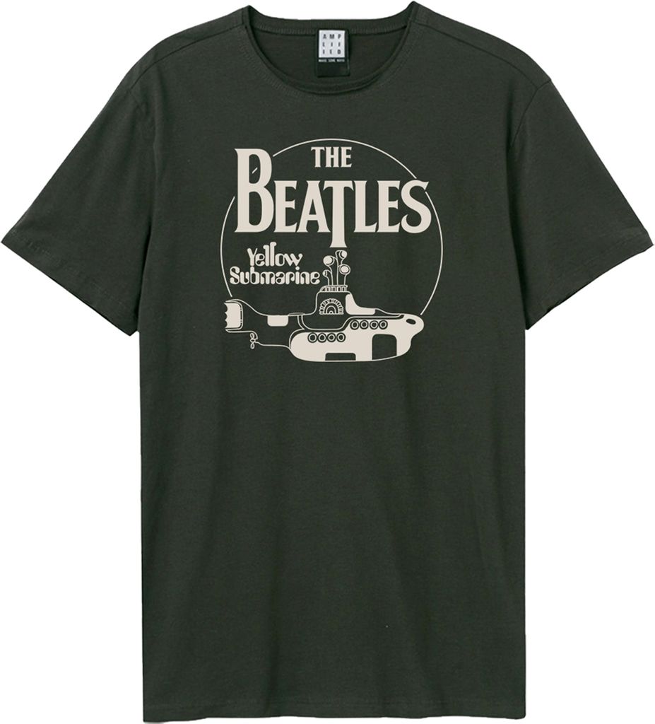 Amplified - "Yellow Submarine" T-Shirt für Herren/Damen Uni GD2235 (S) (Holzkohle)