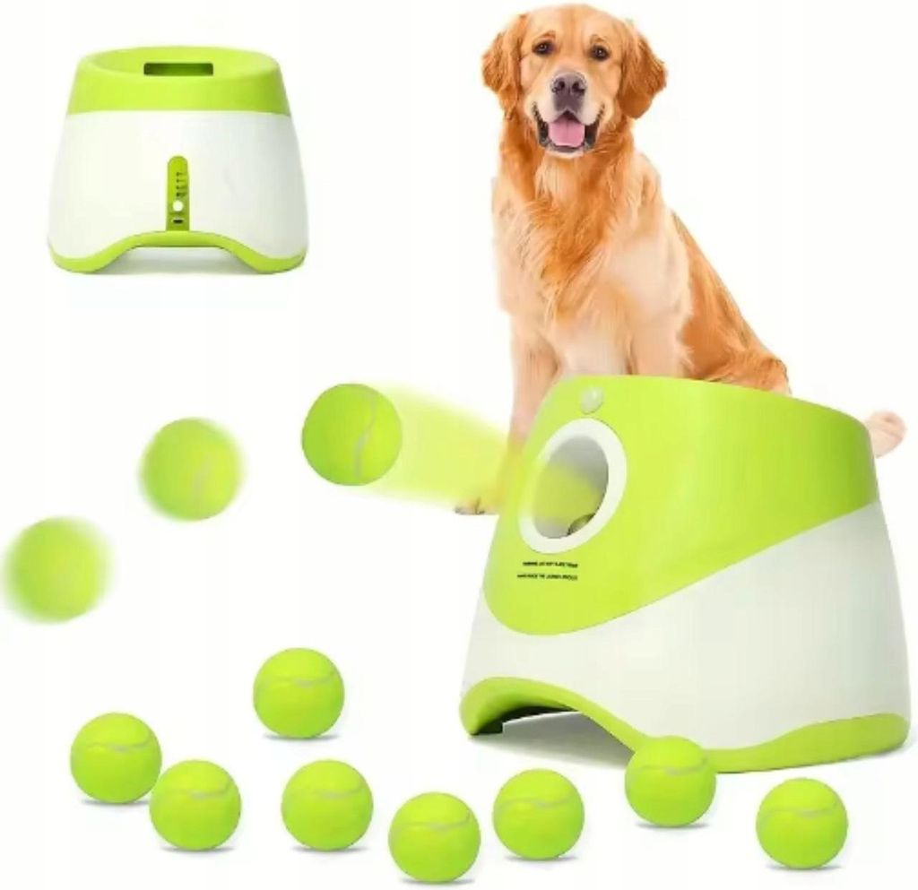 Automatischer interaktiver Ballwerfer für Hunde zum Apportieren